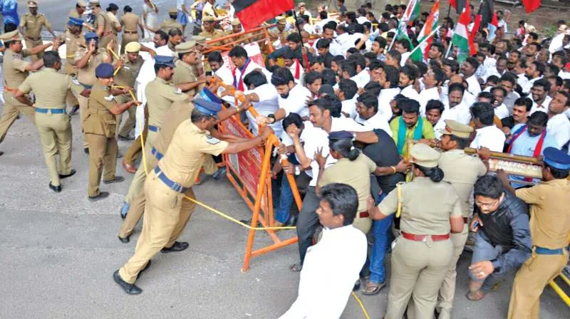 Cauvery protest